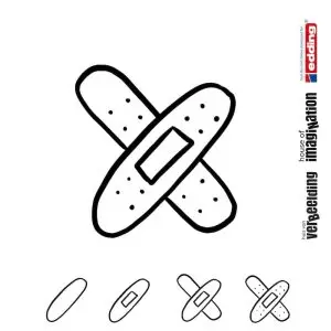 Draw step by step icon body health