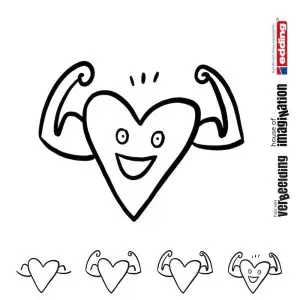 Draw step by step icon body health