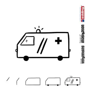 Draw step by step icon body health