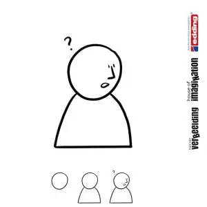 Draw icon step by step emotion expression puzzled