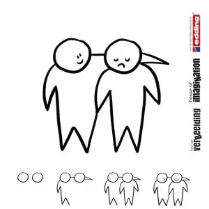 Draw icon step by step people expressions