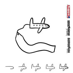 Draw icon step by step communication airplane