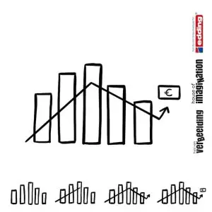 Draw icon step by step office growth data