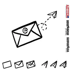 Draw icon step by step email mail