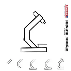 Draw icon step by step school microscope