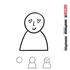 Draw icon step by step emotion expression happy in love
