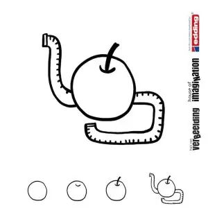 Draw step by step icon body health