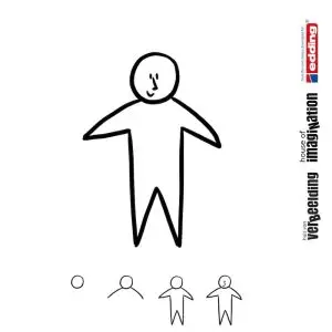 Draw icon step by step figure person starperson