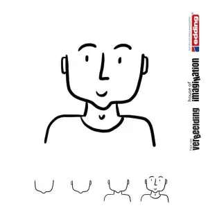 Draw icon step by step figure person male