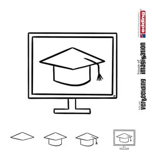 Draw icon step by step school online