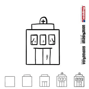 Draw step by step icon body health