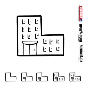 Draw icon step by step building office