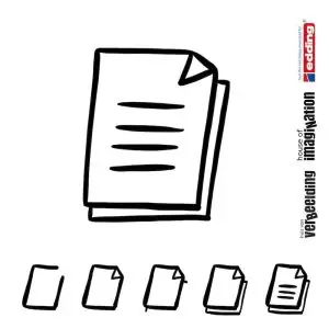 Draw icon step by step paper papier
