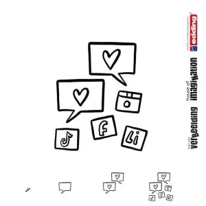 Draw icon step by step communication social media