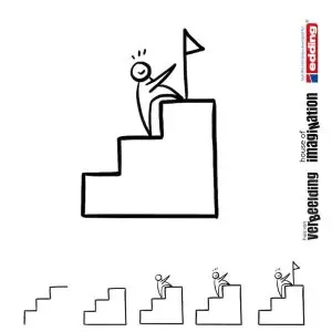 Draw icon step by step success