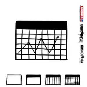 Draw icon step by step data numbers graph