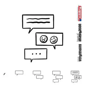Draw icon step by step communication whatsapp