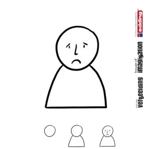Draw icon step by step emotion expression sad disappointed