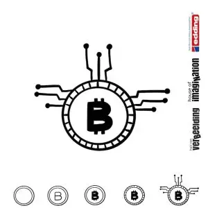 Draw icon step by step money bitcoin