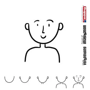 Draw icon step by step figure person female