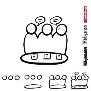 Draw icon step by step office meeting vergaderen team