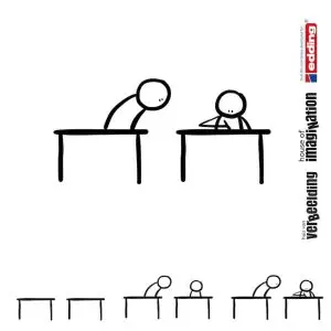 Draw icon step by step school class test exam