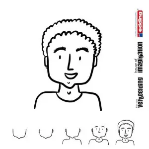 Draw icon step by step figure person male