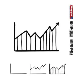 Draw icon step by step money economy