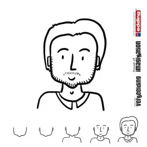 Draw icon step by step figure person male