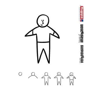 Draw icon step by step figure person starperson